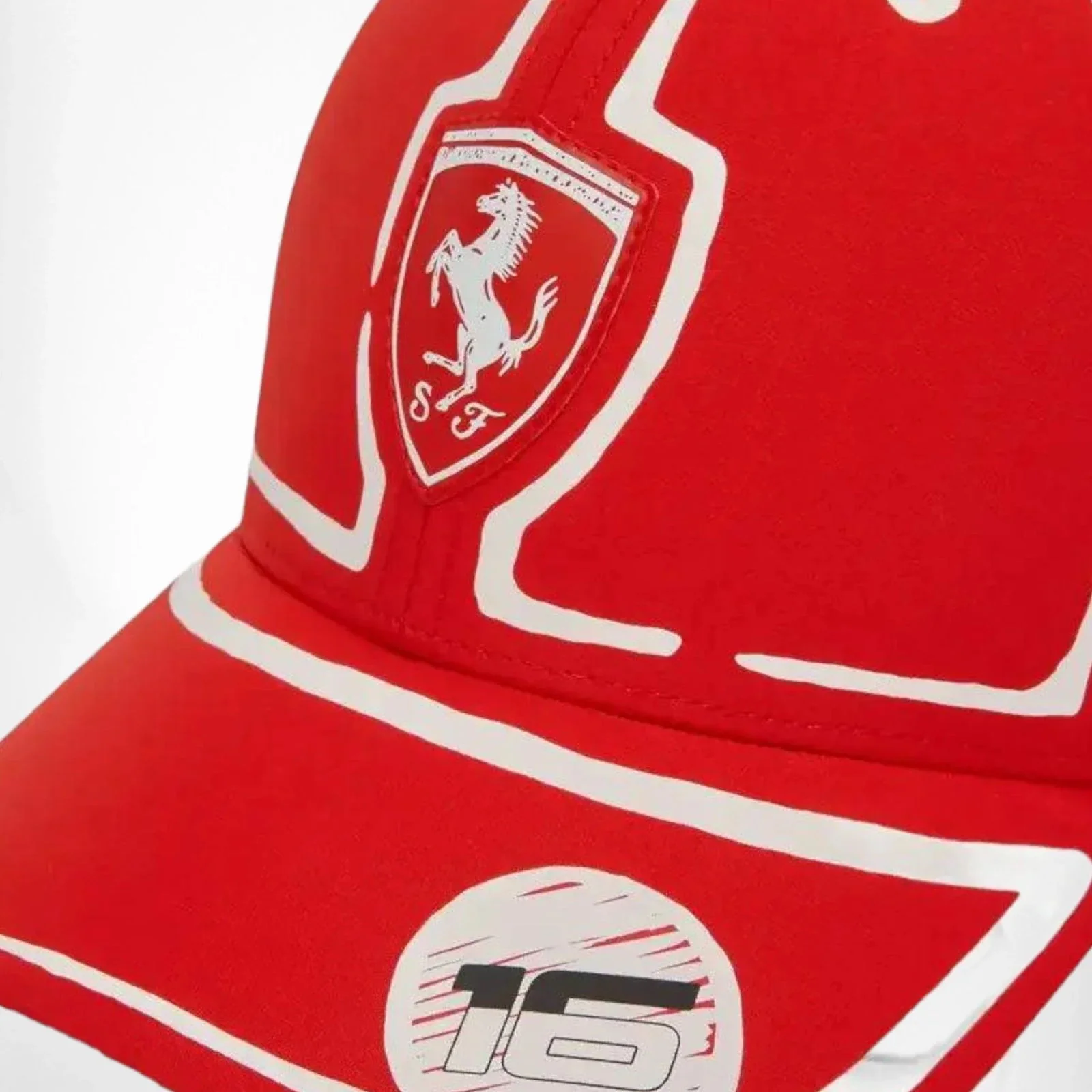 Scuderia Ferrari Charles Leclerc Puma Baseball Hat - Joshua Vides - Image 4