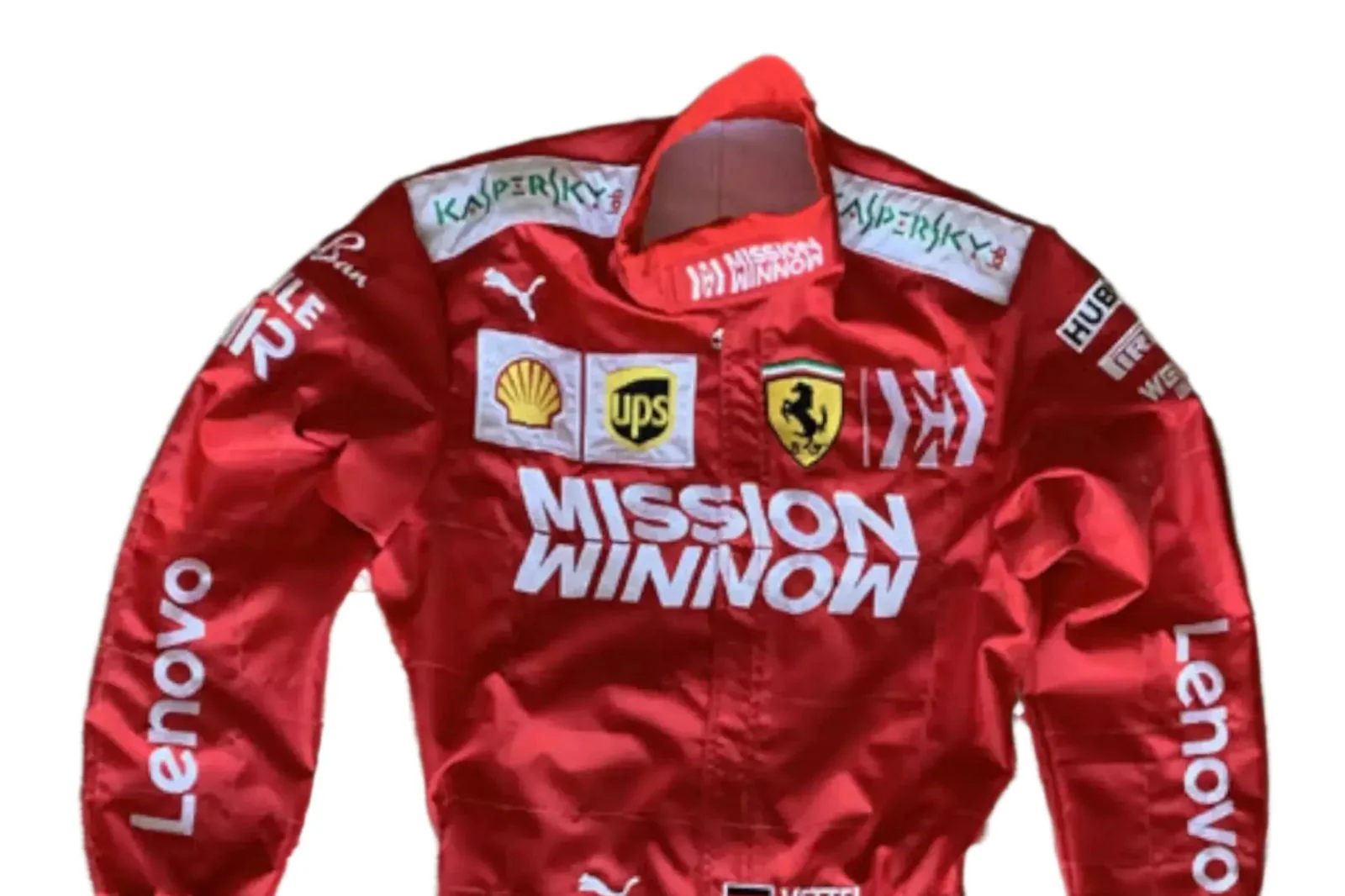 Sebastian Vettel Ferrari Mission Winnow F1 Embroidered Racing Suit - Image 2