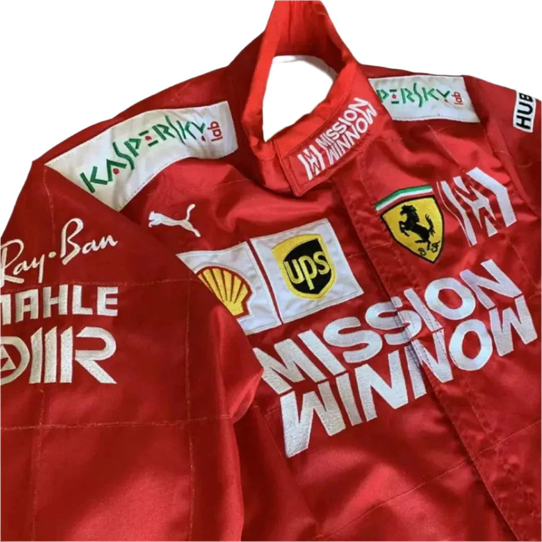 Sebastin Vettel 2019 MISSION WINNOW Replica Race Suit - Image 2
