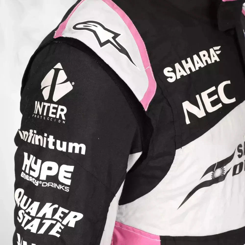 Sergio Pérez 2017 Sahara Force India F1 Team Race Suit - Image 4