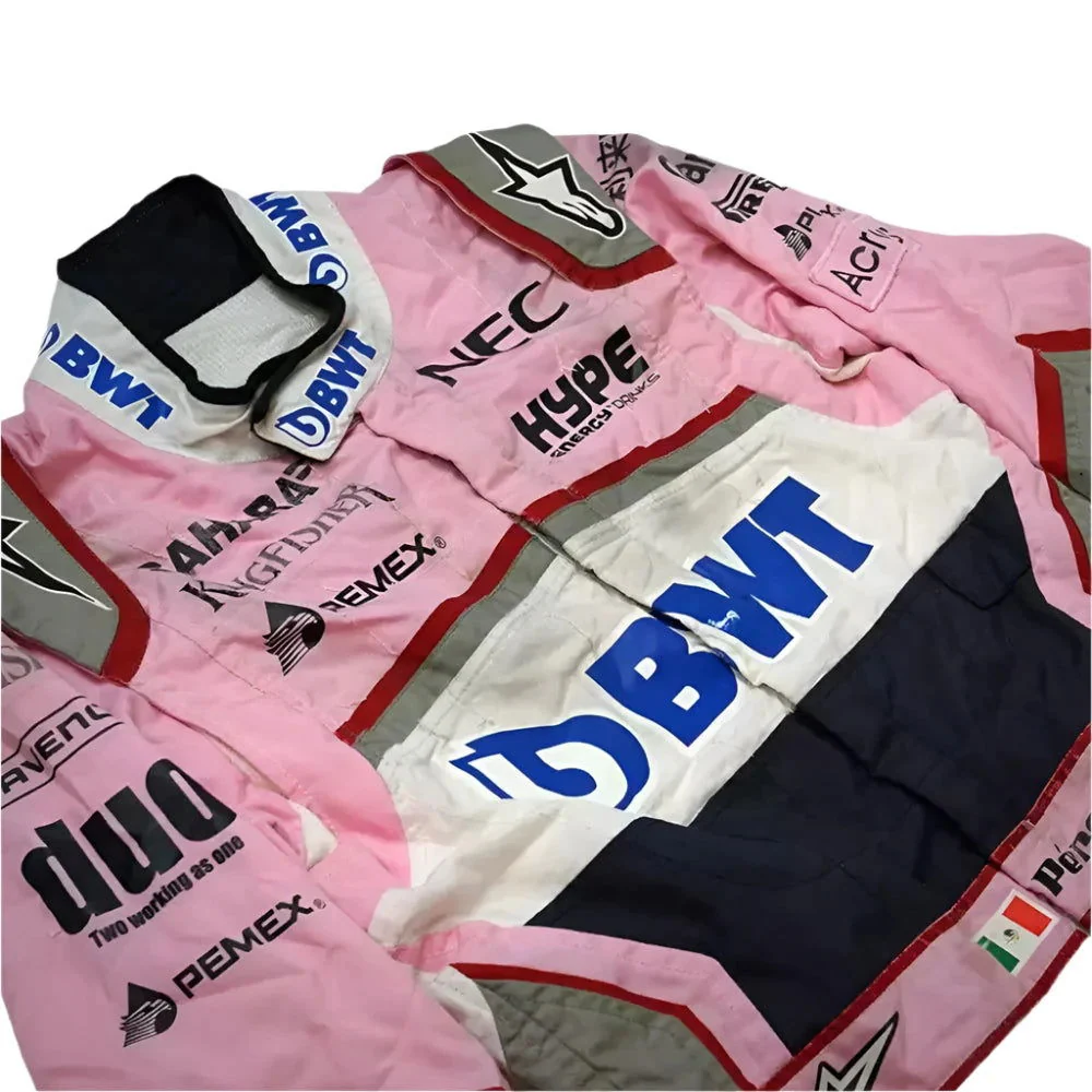 SERGIO PEREZ 2018 RACE SUIT SAHARA FORCE INDIA F1 TEAM - Image 3
