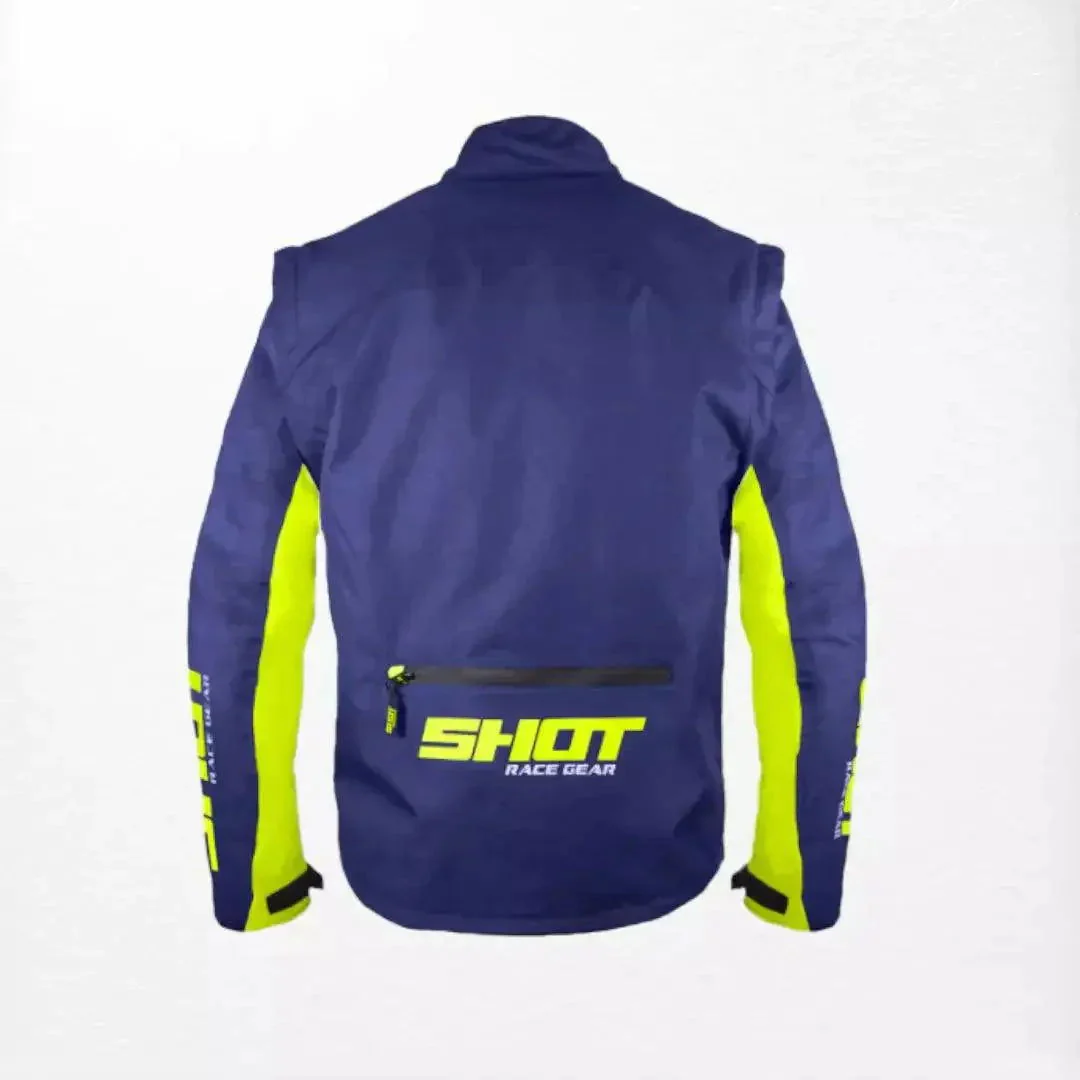 Shot Contact Enduro Jacket Blue-Neon Yellow - Image 2