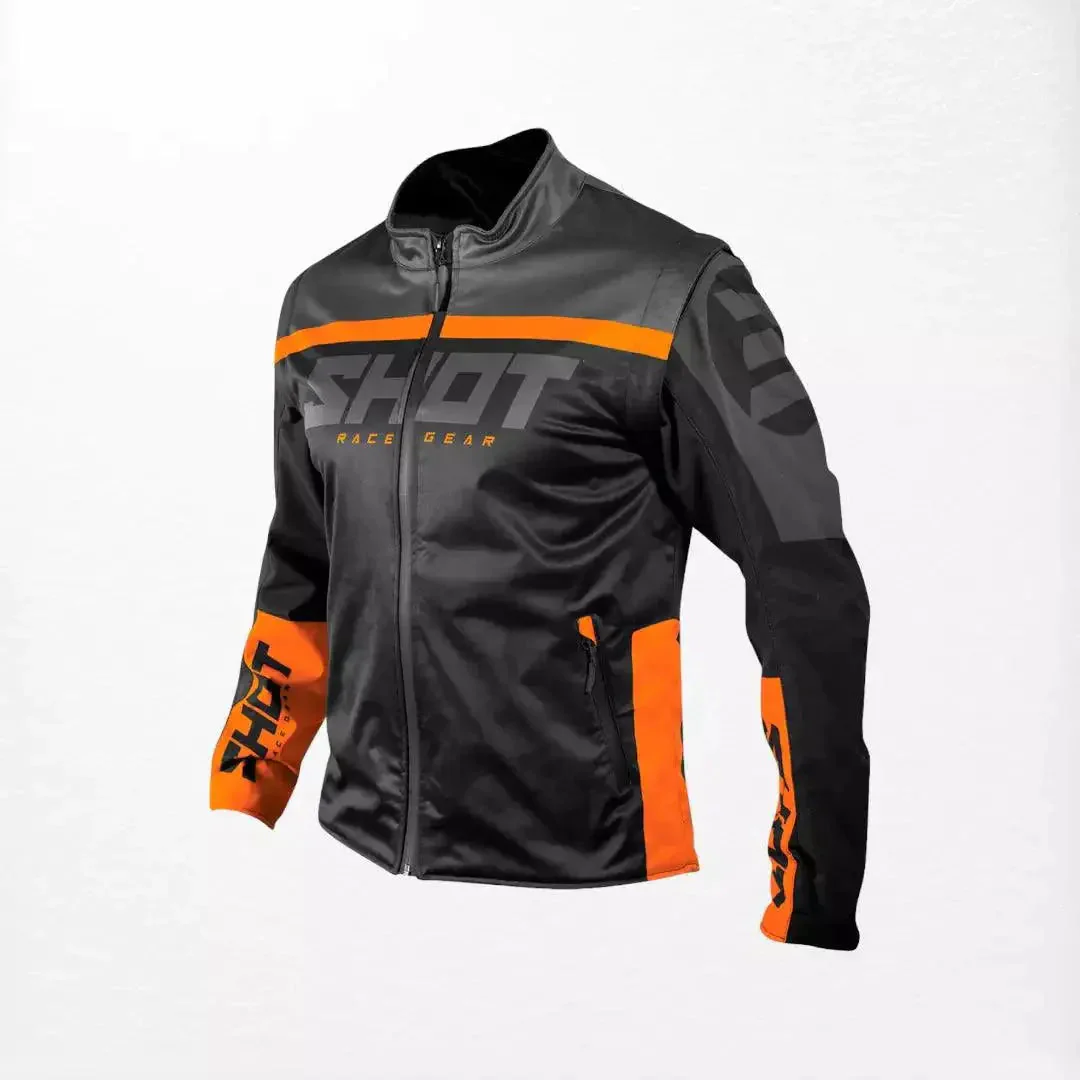 Shot Softshell Lite 2.0 Enduro Jacket Black-Orange