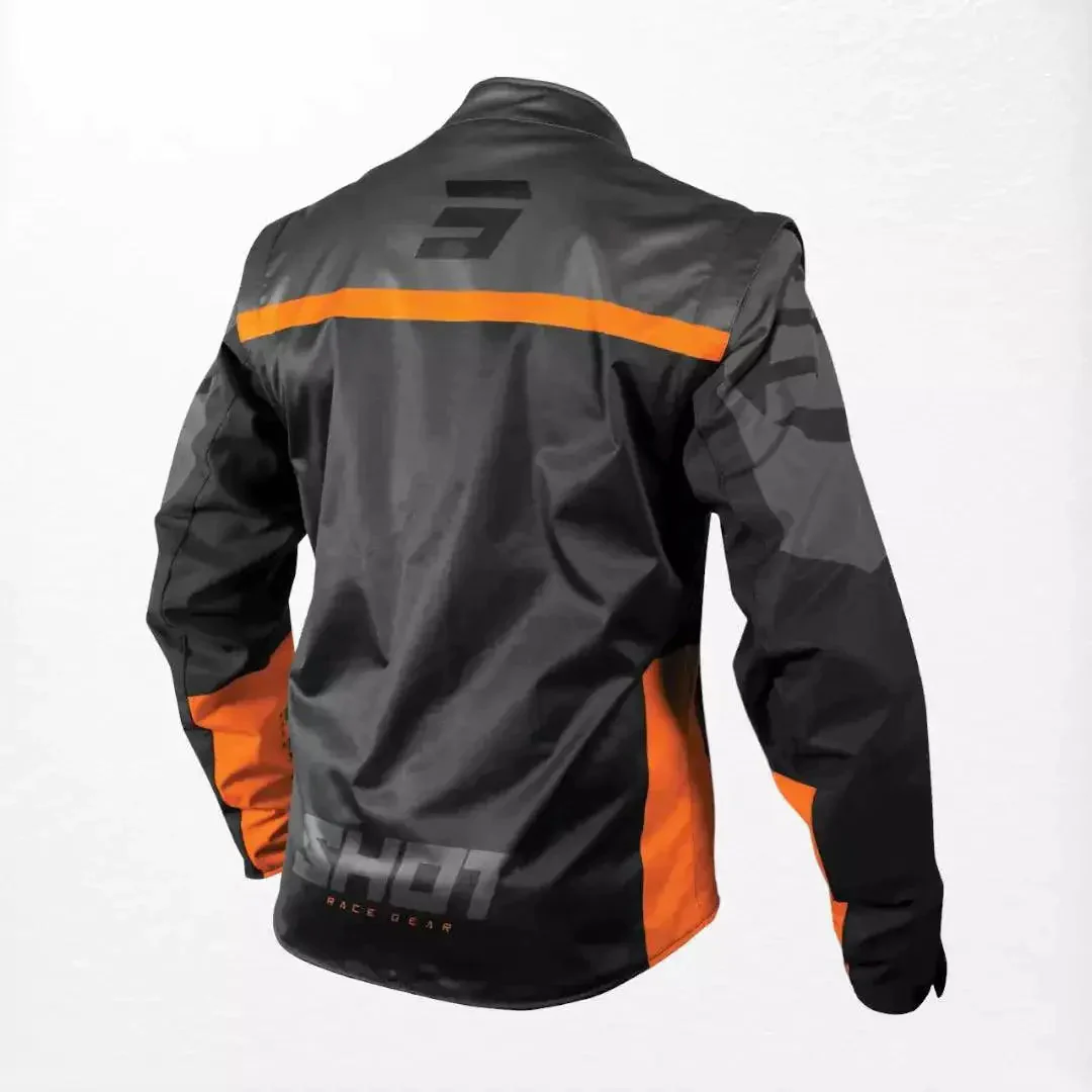 Shot Softshell Lite 2.0 Enduro Jacket Black-Orange - Image 2