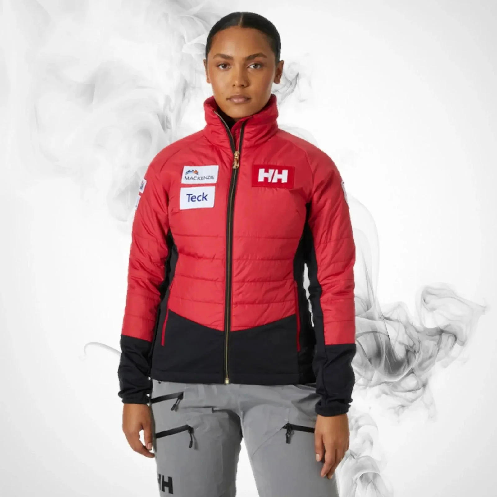 Ski Insulation Jacket Helly Hansen World Cup Insulator Jacket Red - 2023/24 - Image 3