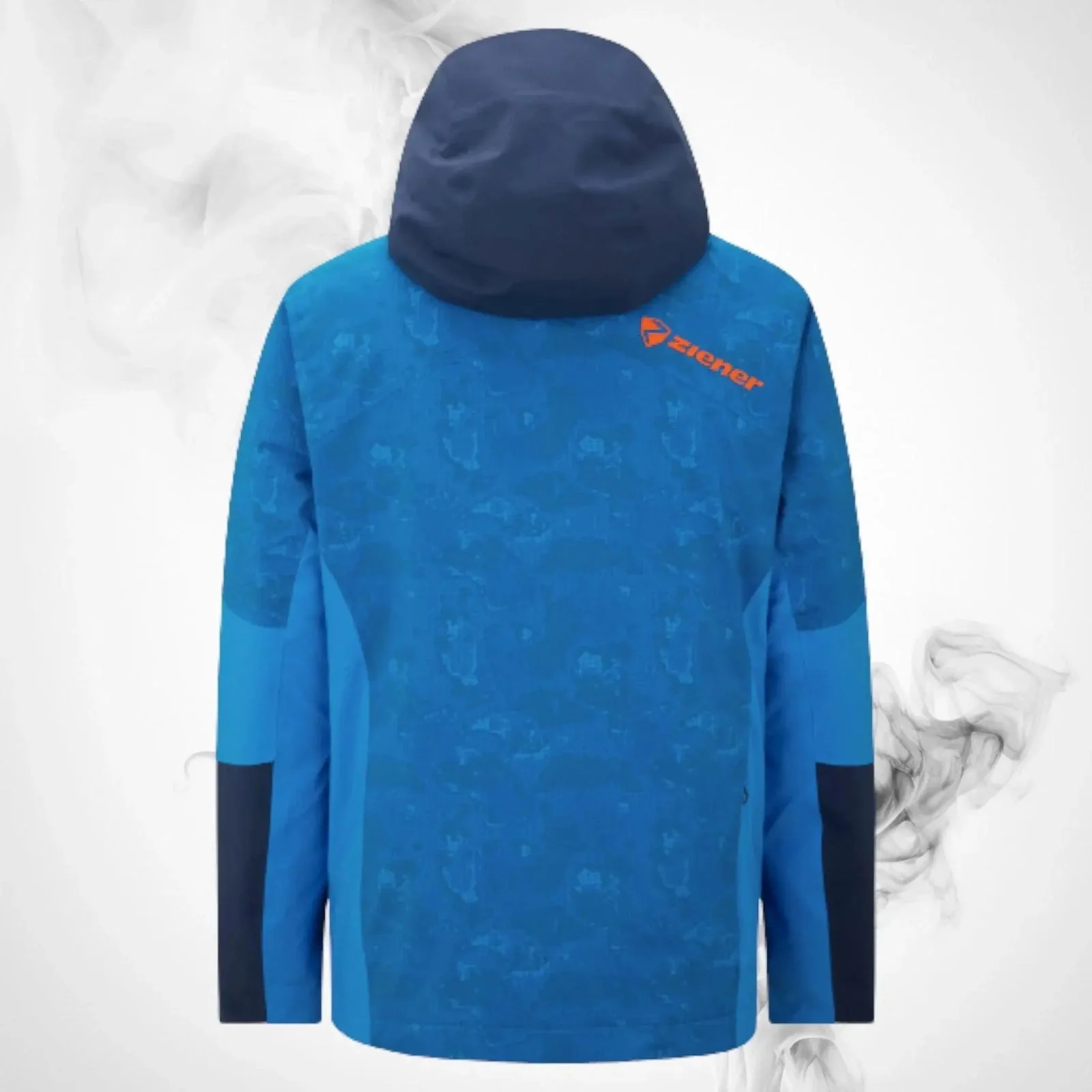 Ski Jacket Ziener Trivor Lady Padded Blue Foggy Print Dark Navy - 2023/24 - Image 2
