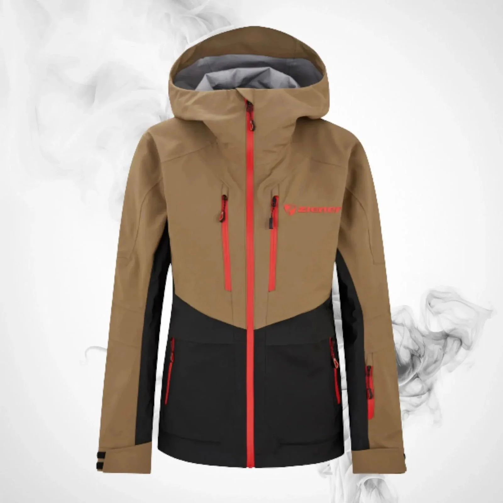 Ski Jacket Ziener Trivor Lady Padded Walnut Red - 2023/24