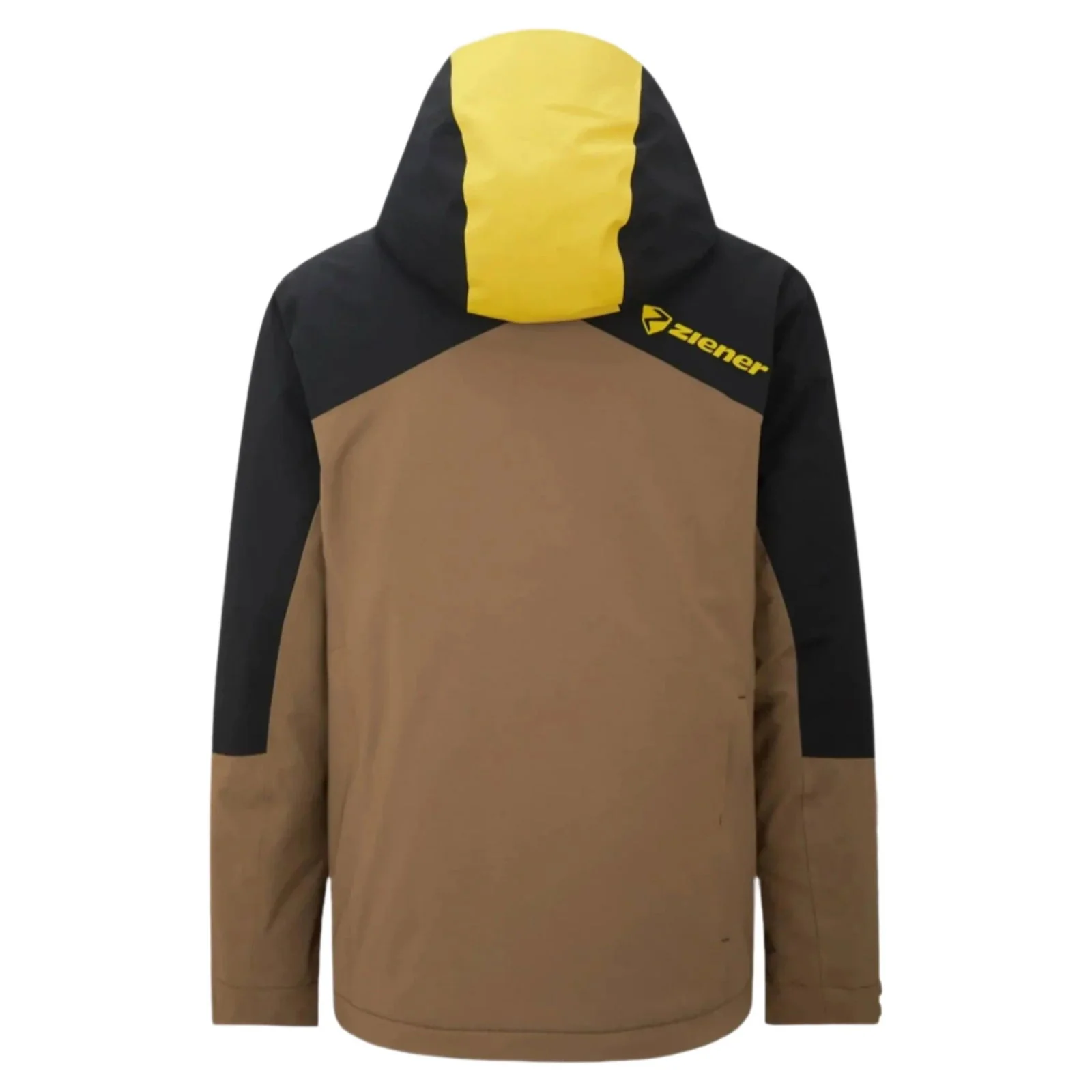 Ziener Trivor Men's Padded Ski Jacket - Black Mustard Color - Image 2