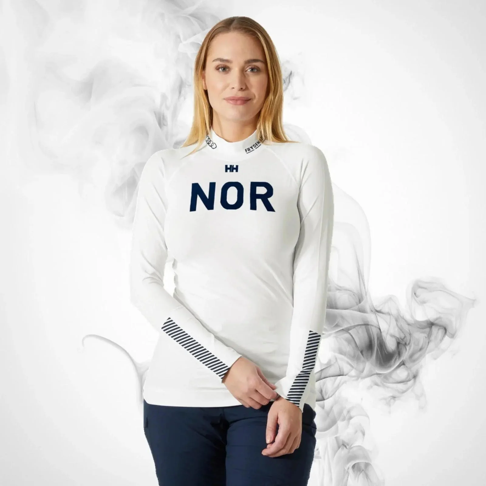 Ski Thermal underwear Helly Hansen Lifa Seamless Racing Top White - 2023/24 - Image 3