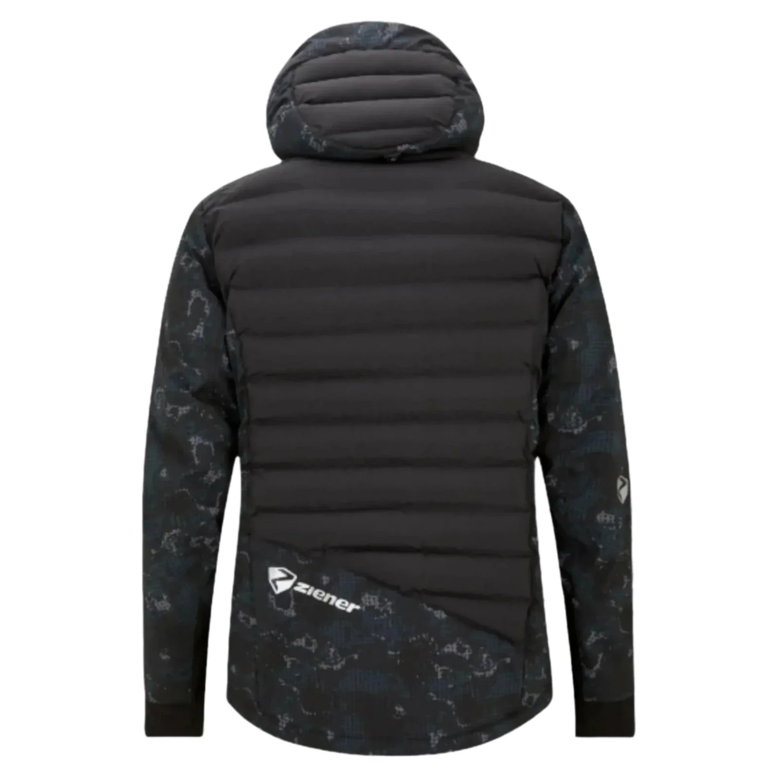 Ziener RCE Coach Jacket for Men - Black Foggy Print Ski Jacket - Image 2