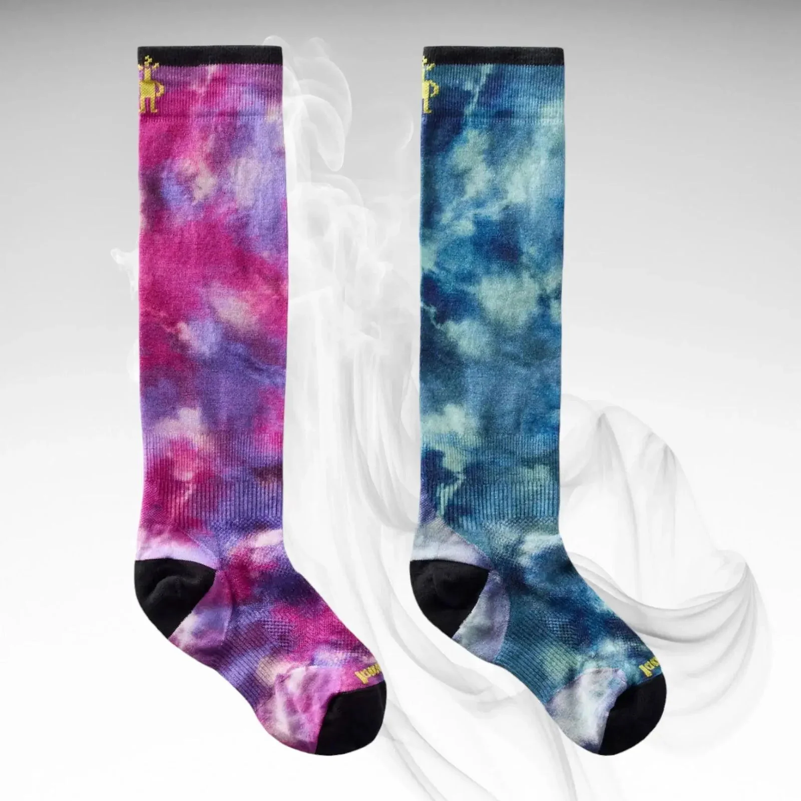 Smartwool JR Zero Cushion Tie-Dye Ski Socks - Image 5