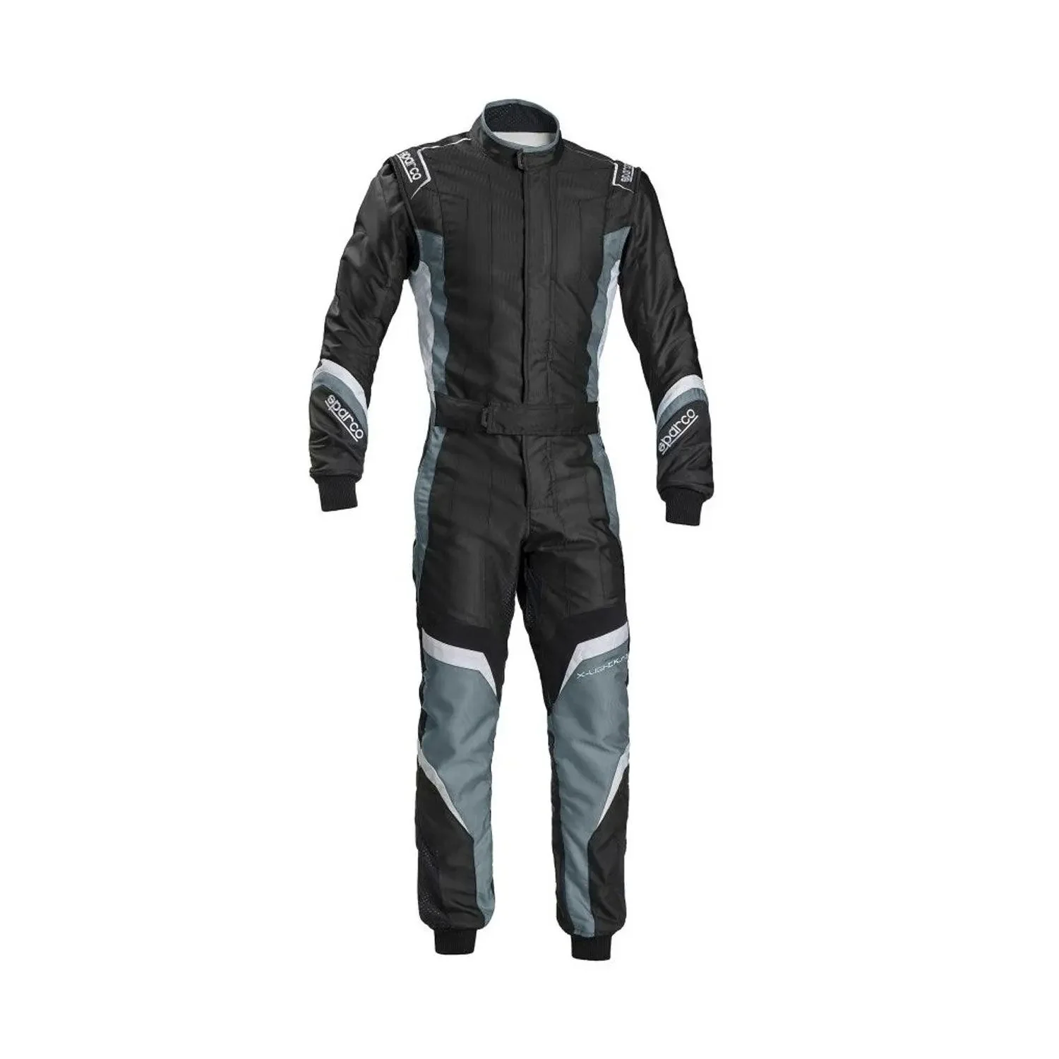 Sparco X-Light KS-7 Replica Kart Suit - Black/Grey Lightweight Racing - Image 9