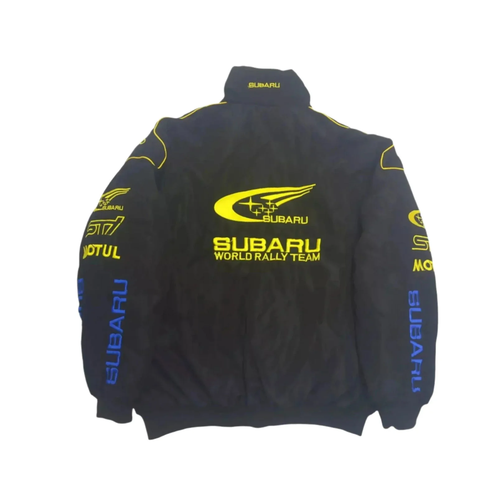 Subaru F1 Racing Y2K Bomber Jacket - Embroidered Motorsport Gear - Image 2