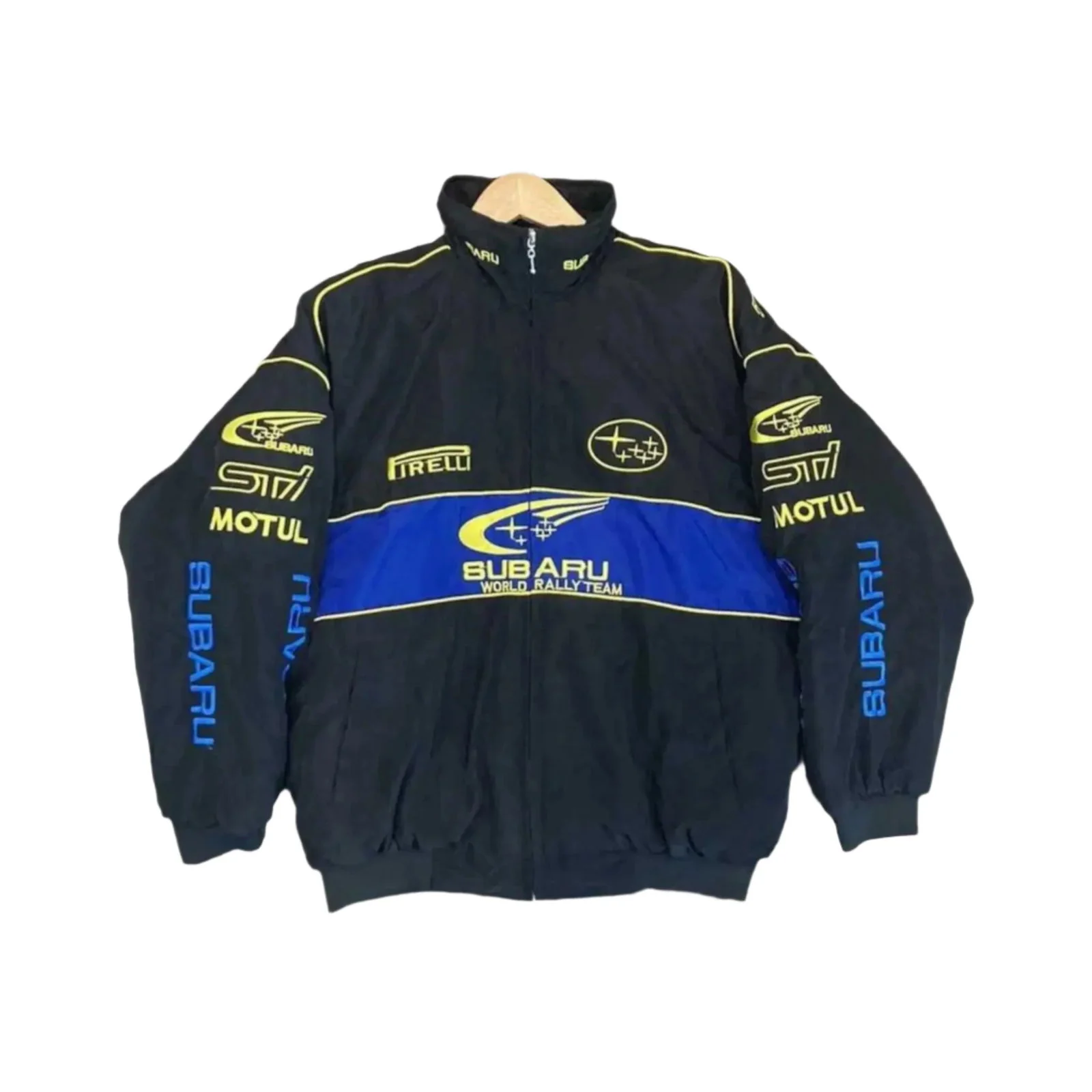 Subaru Racing Vintage Zip-Up Jacket - Unisex Motorsport Apparel - Image 3