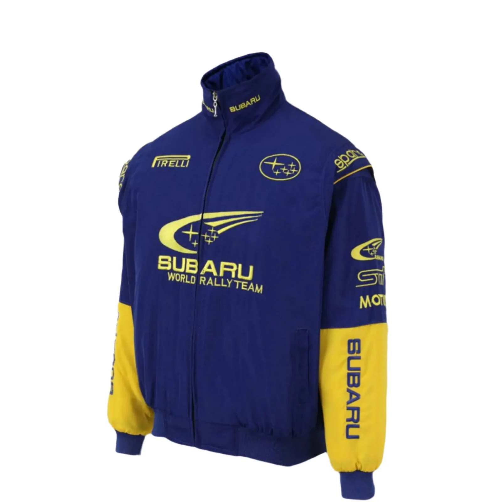 Subaru Rally Vintage Blue Jacket | Iconic Motorsport Apparel - Image 3