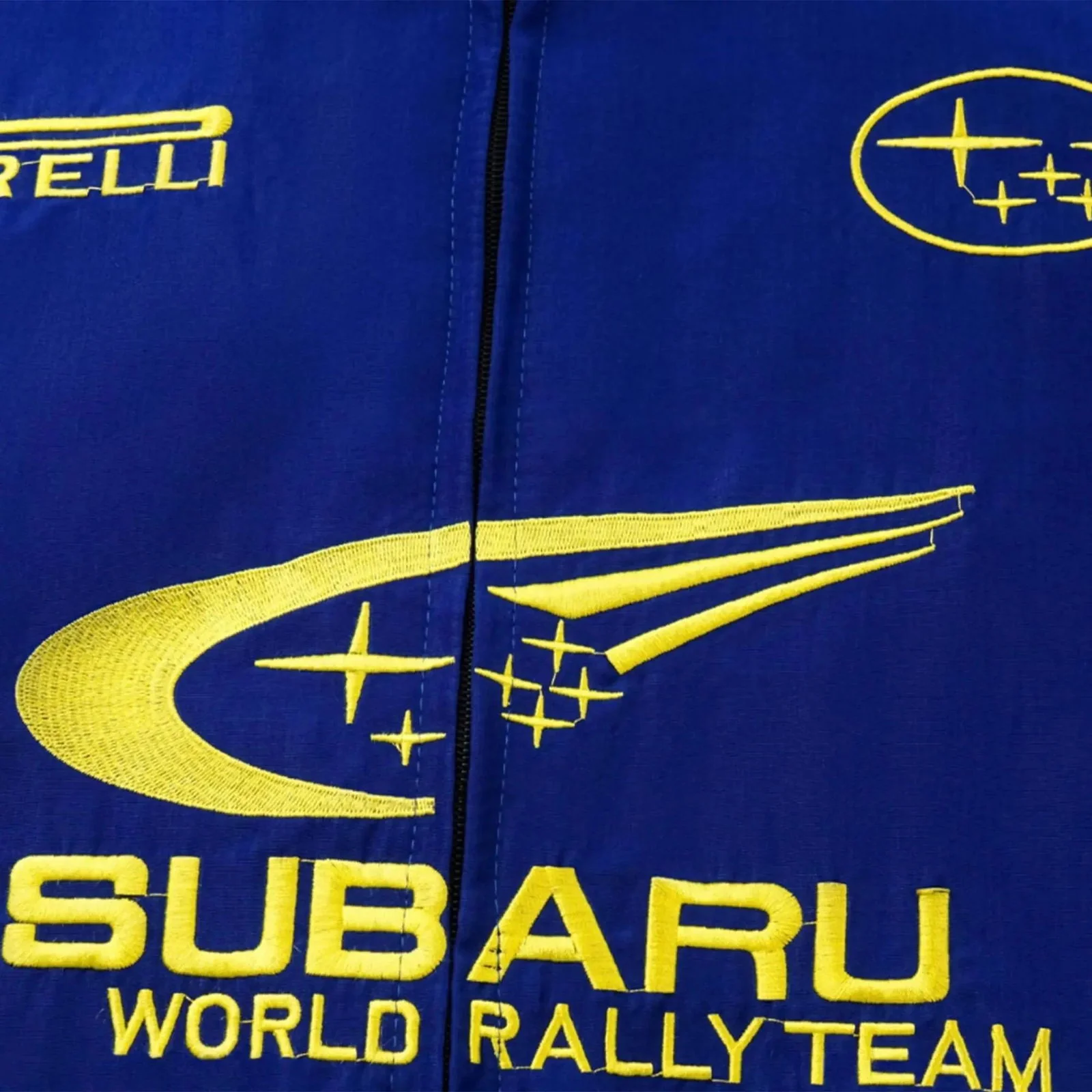 Subaru Rally Vintage Blue Jacket | Iconic Motorsport Apparel - Image 4