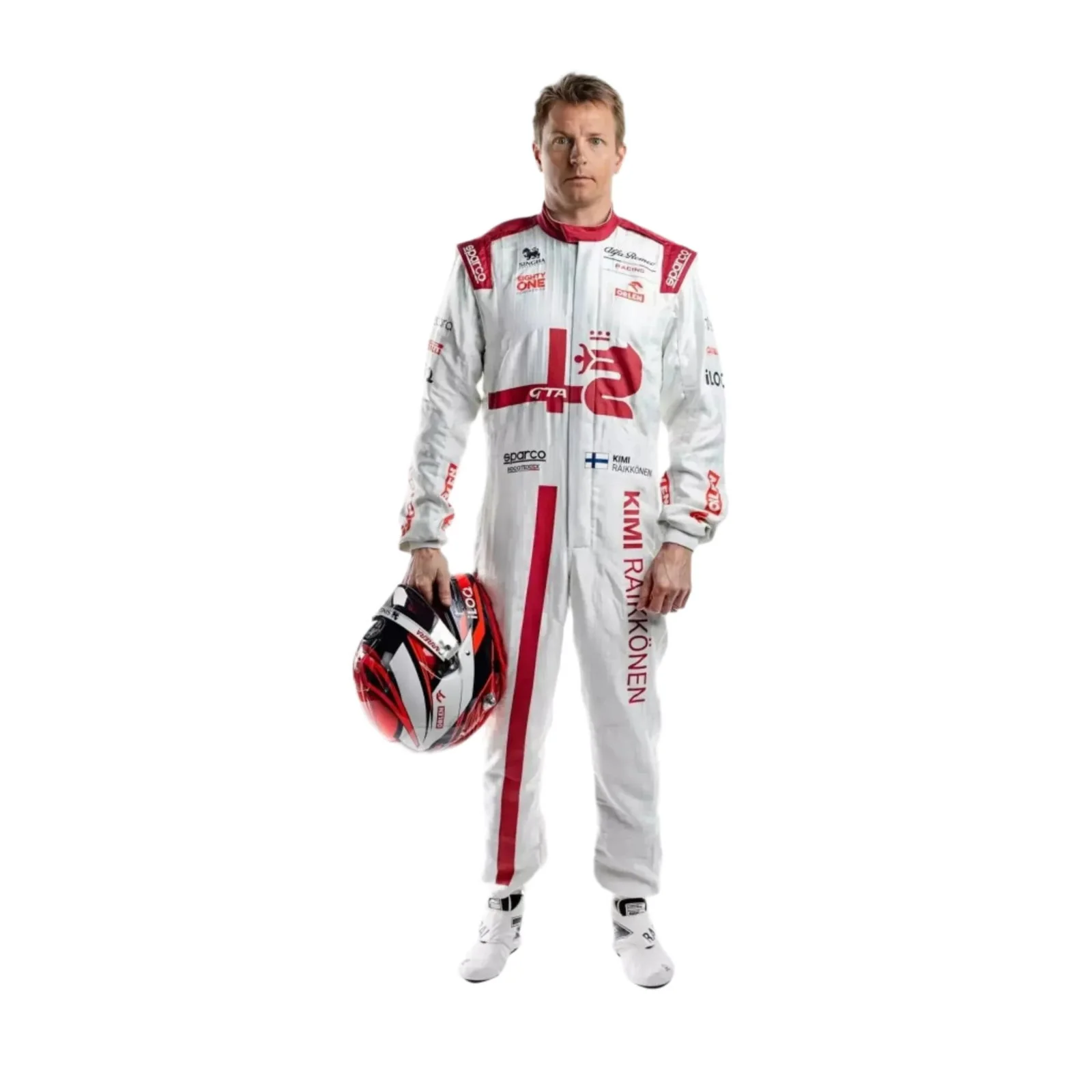 Kimi Räikkönen 2021 Alfa Romeo F1 Race Boots - Image 4