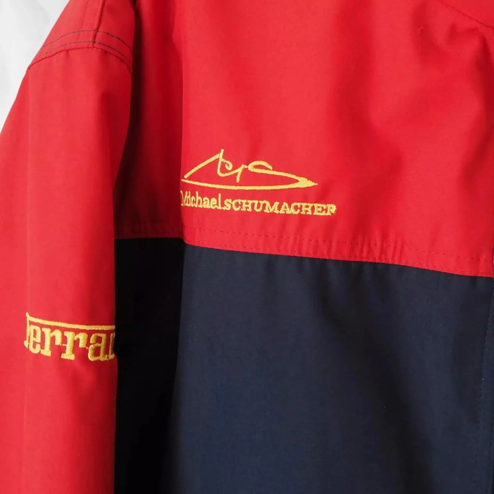 Vintage Ferrari Michael Schumacher 90's F1 Racing Team Jacket - Image 4