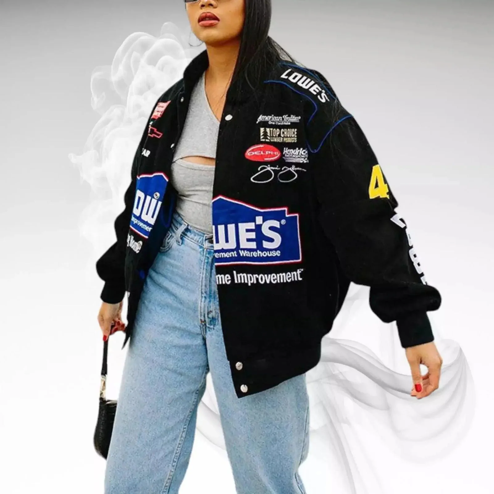 Vintage Lowe's Nascar Racing Jacket - Image 5