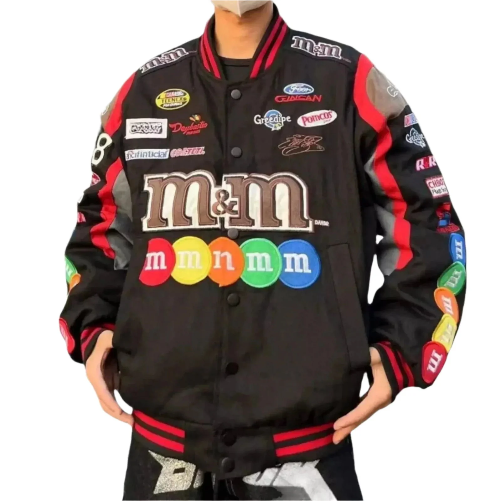 Vintage M&M Racing Jacket - Embroidered Classic Motorsport Gear - Image 4