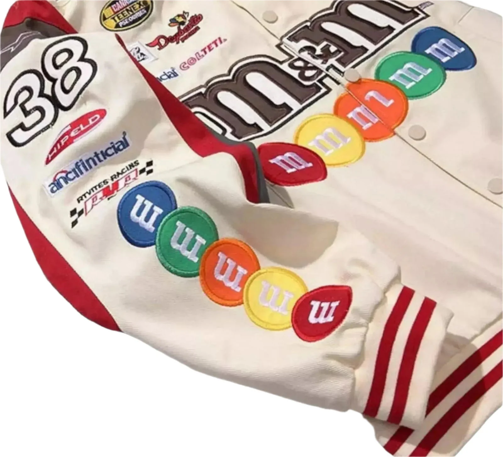 Vintage M&M Racing Jacket - Embroidered Classic Motorsport Gear - Image 6