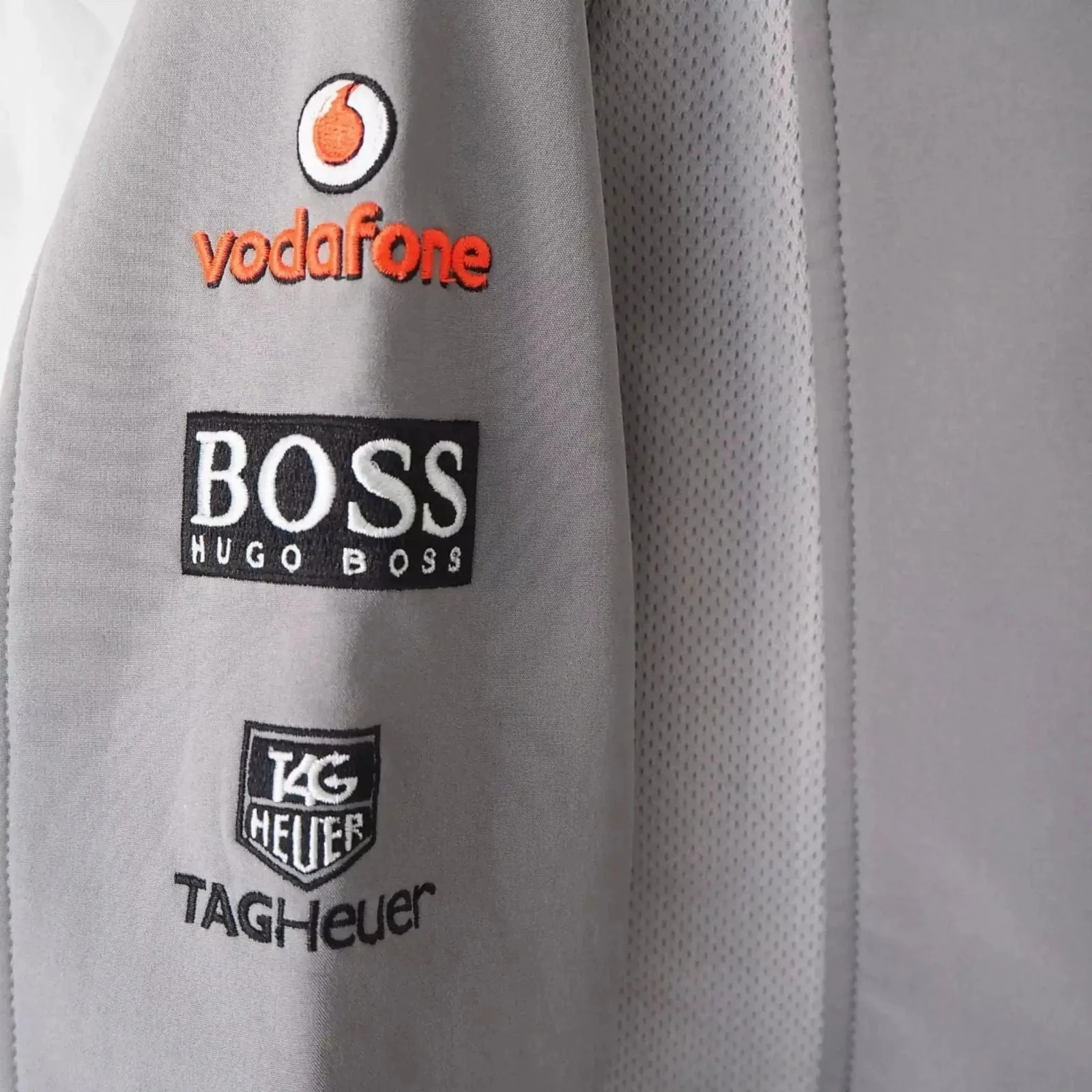 Vintage Mercedes Vodafone Racing Softshell Jacket - Image 4