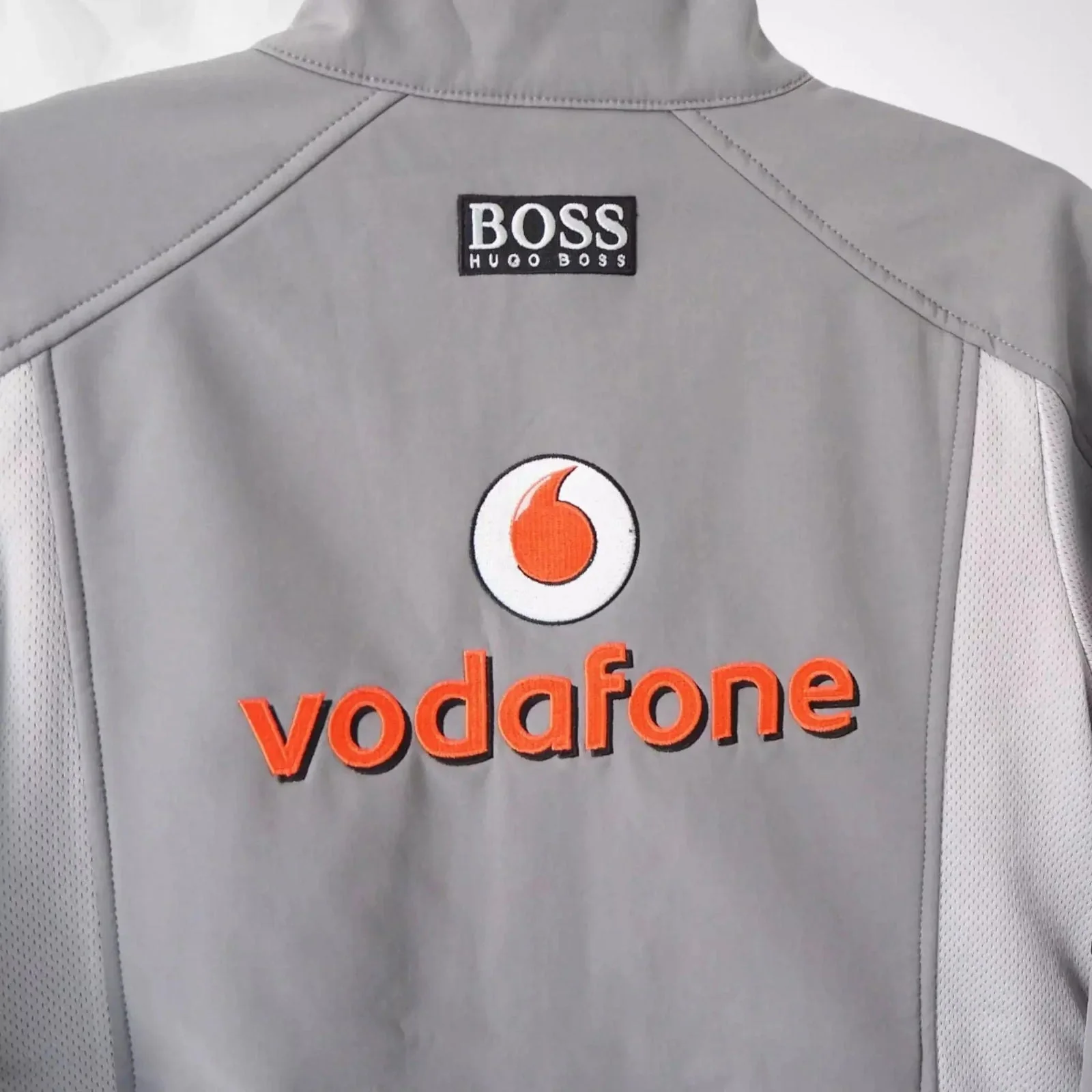 Vintage Mercedes Vodafone Racing Softshell Jacket - Image 6