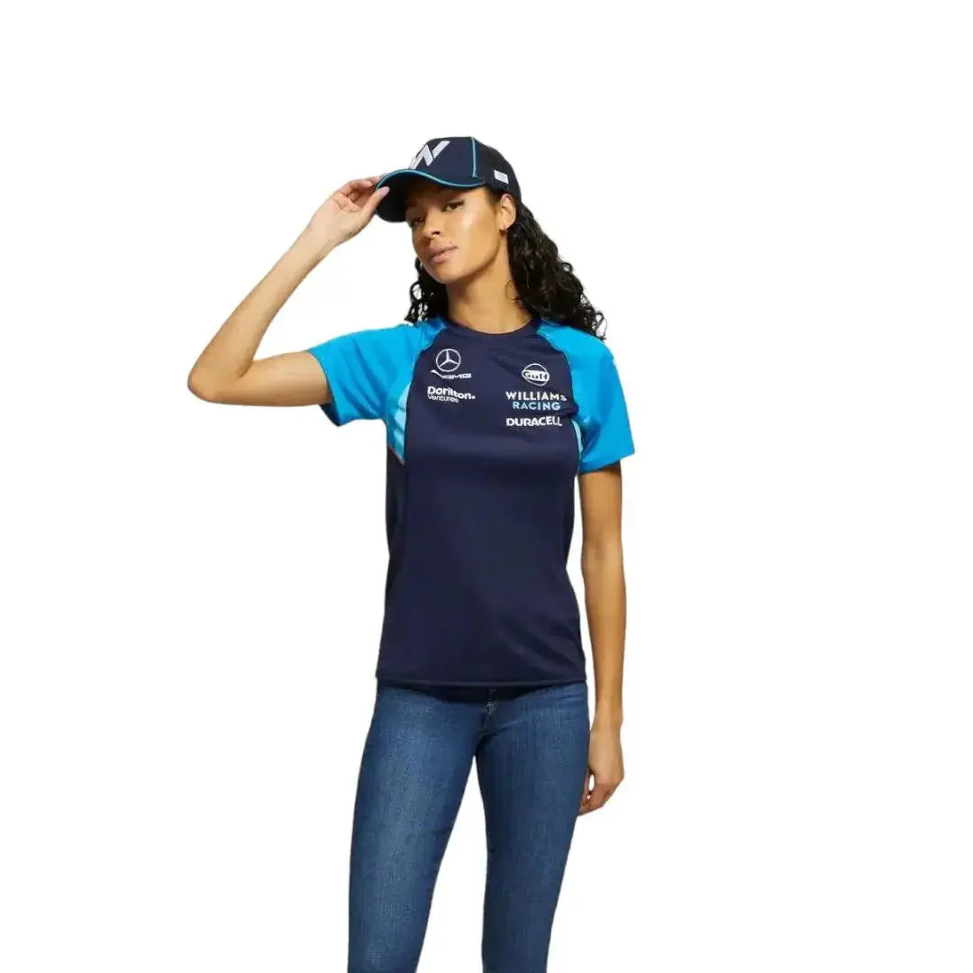Women's Classic Kit Navy Williams Racing T-Shirt - Image 4