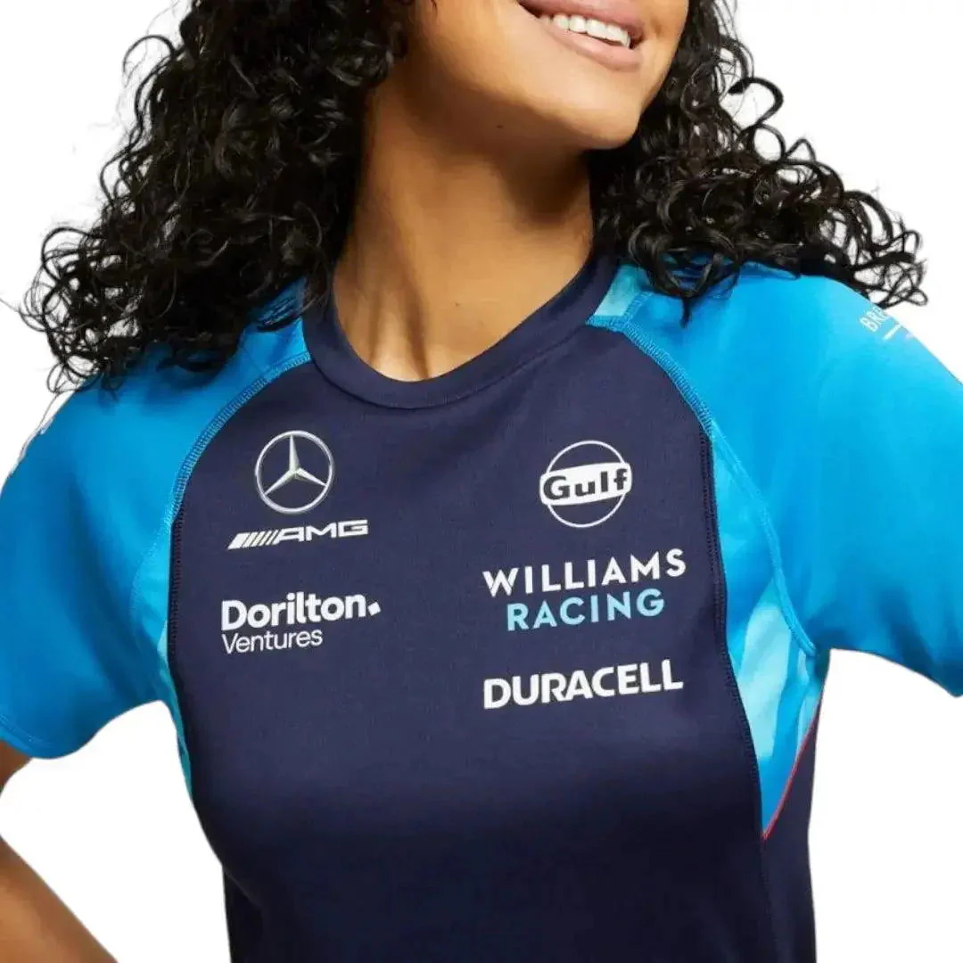 Women's Classic Kit Navy Williams Racing T-Shirt - Image 5
