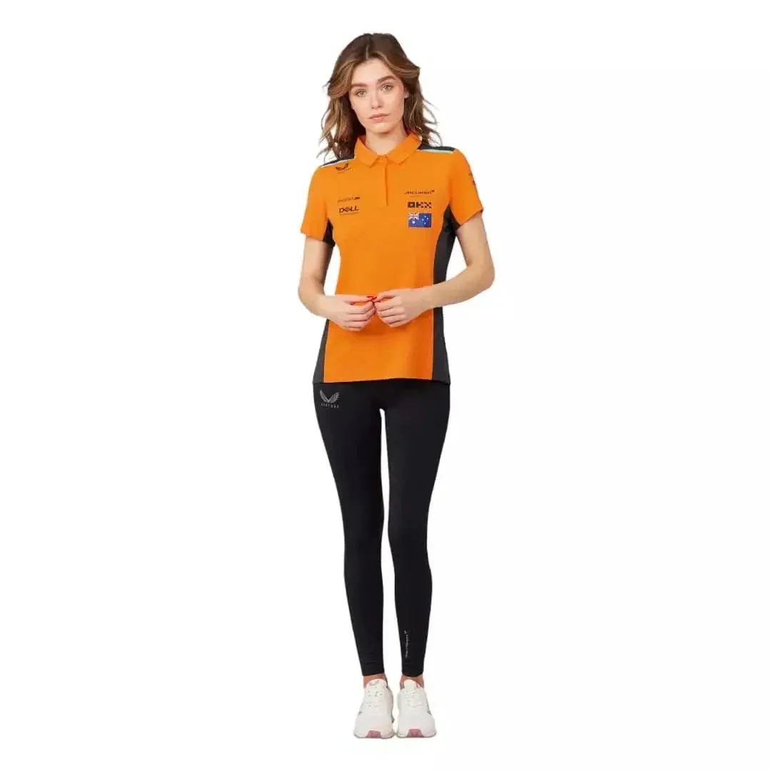 WOMENS MCLAREN REPLICA POLO SHIRT OSCAR PIASTRI - Image 3