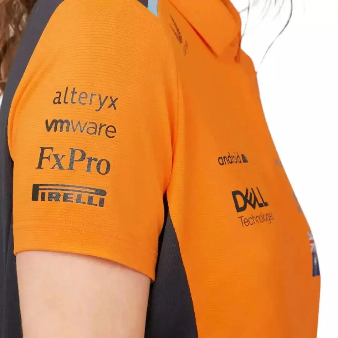 WOMENS MCLAREN REPLICA POLO SHIRT OSCAR PIASTRI - Image 4