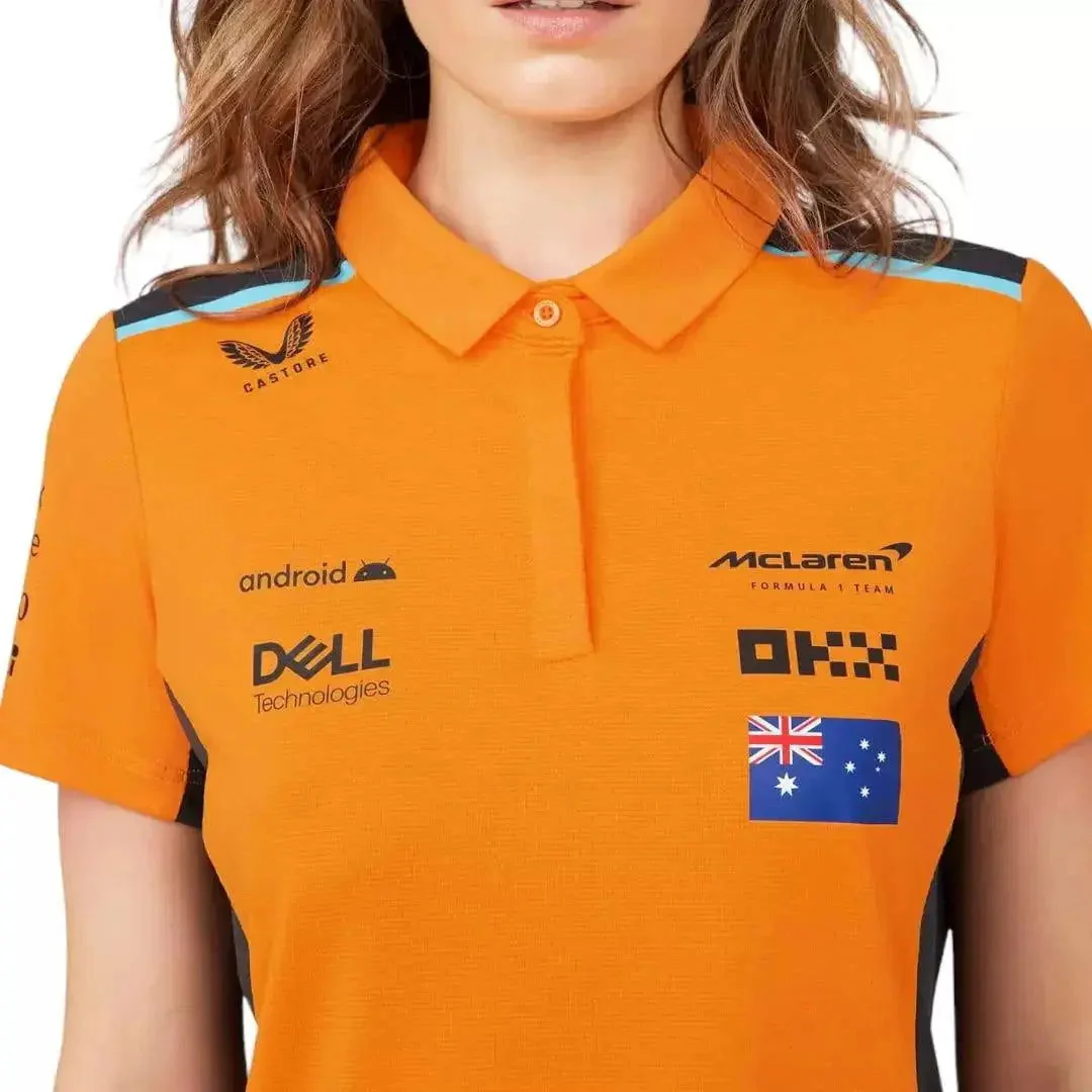 WOMENS MCLAREN REPLICA POLO SHIRT OSCAR PIASTRI - Image 5