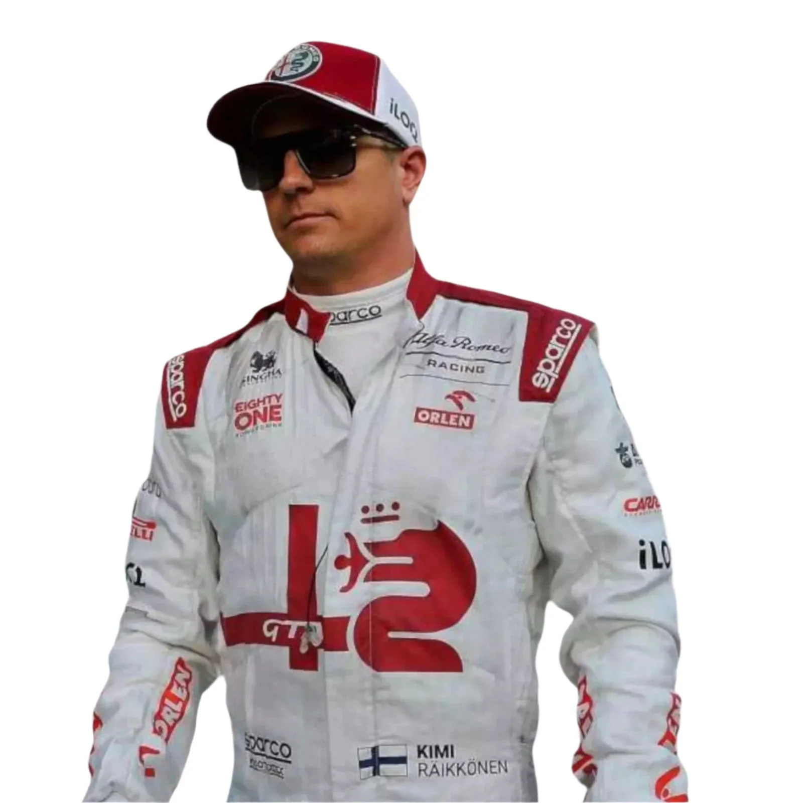 2021 Kimi Räikkönen Alfa Romeo F1 Team Race Suit - Image 3